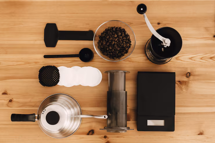 Coffee beans background