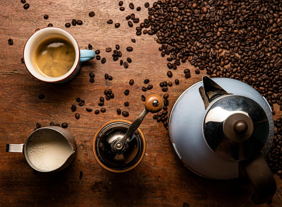 Coffee tools background